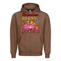 Chestnut christmas baking queen Zipper Hoodie - FaDigitalArtStudio