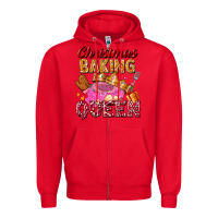 Red christmas baking queen Zipper Hoodie - FaDigitalArtStudio