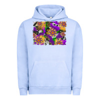 Pigment Grape Ice mardi gras sunflower cowhide leopard and glitter background Urban Hoodie - Artiststas