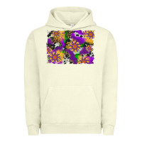 Pigment Pistachio mardi gras sunflower cowhide leopard and glitter background Urban Hoodie - Artiststas