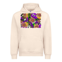 Sandshell mardi gras sunflower cowhide leopard and glitter background Urban Hoodie - Artiststas