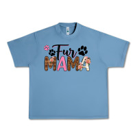 Pebble Blue fur mama Urban Heavy Tee - texasbilliewilder