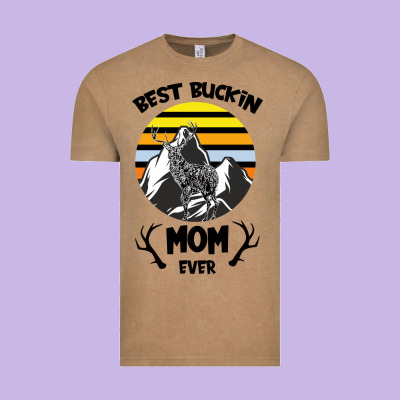 Best Buckin Mom Ever Vintage Tee Designed By Bettercallsaul