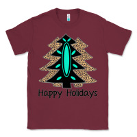 Burgundy Happy Holidays Tree Classic Tee - Bettercallsaul