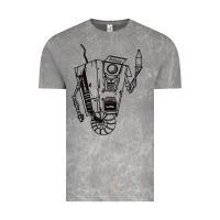 Cloud Rock b&w claptrap   borderlands Vintage Tee - tuanDangUi