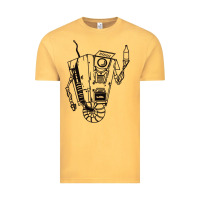 Vintage Mustard b&w claptrap   borderlands Vintage Tee - tuanDangUi