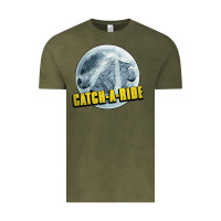 Vintage Olive catch a ride to the moon and back Vintage Tee - tuanDangUi