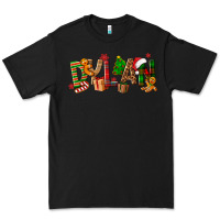Black Personalized Christmas Themed Premium Tee - NancyCooperArtShop