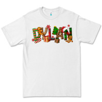White Personalized Christmas Themed Premium Tee - NancyCooperArtShop