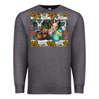 Charcoal Heather easter Premium Sweatshirt - CowhideDigitalArt