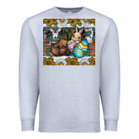 Heather Grey easter Premium Sweatshirt - CowhideDigitalArt