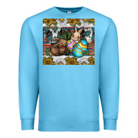 Ocean Blue easter Premium Sweatshirt - CowhideDigitalArt