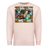 Pale Pink easter Premium Sweatshirt - CowhideDigitalArt