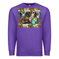 Purple easter Premium Sweatshirt - CowhideDigitalArt