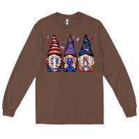 Chestnut USA gnomies 4th of july Long Sleeve Tee - HowdyJamesFarm