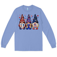 Colony Blue USA gnomies 4th of july Long Sleeve Tee - HowdyJamesFarm