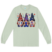 Matcha USA gnomies 4th of july Long Sleeve Tee - HowdyJamesFarm