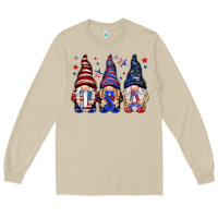 Mushroom USA gnomies 4th of july Long Sleeve Tee - HowdyJamesFarm