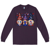 Plum USA gnomies 4th of july Long Sleeve Tee - HowdyJamesFarm