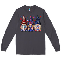 Smoke USA gnomies 4th of july Long Sleeve Tee - HowdyJamesFarm