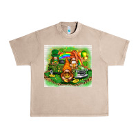 French Oak st patricks day gnomies with truck Urban Heavy Tee - NancyCooperArtShop