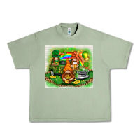 Oil Green st patricks day gnomies with truck Urban Heavy Tee - NancyCooperArtShop