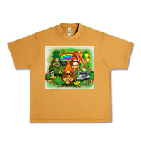 Peanut Butter st patricks day gnomies with truck Urban Heavy Tee - NancyCooperArtShop
