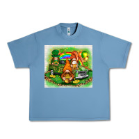 Pebble Blue st patricks day gnomies with truck Urban Heavy Tee - NancyCooperArtShop