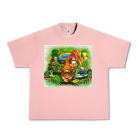 Salmon st patricks day gnomies with truck Urban Heavy Tee - NancyCooperArtShop