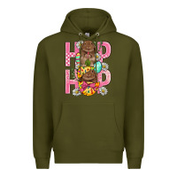 Army Green Hip Hop Easter Premium Hoodie - BundleAndBundleShop