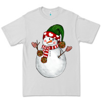 Dove Grey Snowman Premium Tee - NancyCooperArtShop