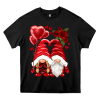 Black valentines day gnomies Heavy Core Tee - NancyCooperArtShop