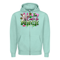Seafoam Too Cute To Pinch Zipper Hoodie - FaDigitalArtStudio