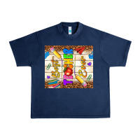 Navy best teacher ever Urban Heavy Tee - NancyCooperArtShop