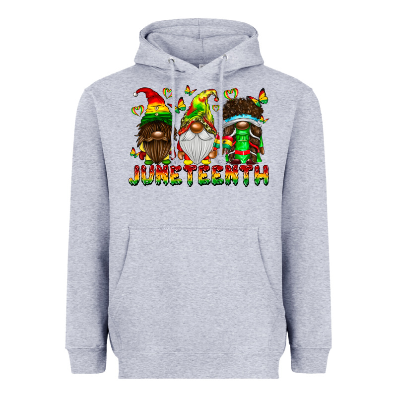June Teenth Gnomes Heavyweight Hoodie by CowhideDigitalArt | Teevron
