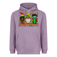 Lavender June Teenth Gnomes Heavyweight Hoodie - CowhideDigitalArt