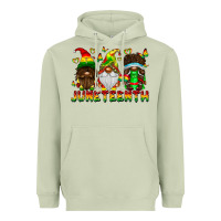 Matcha June Teenth Gnomes Heavyweight Hoodie - CowhideDigitalArt
