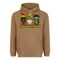 Toasted Coconut June Teenth Gnomes Heavyweight Hoodie - CowhideDigitalArt