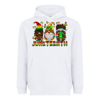 White June Teenth Gnomes Heavyweight Hoodie - CowhideDigitalArt