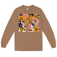 Toasted Coconut cowgirl boots sunflower Long Sleeve Tee - TumblerDesignByShophia