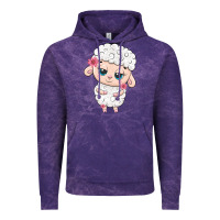 Cloud Purple cute sheep Vintage Hoodie - texasbilliewilder