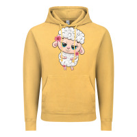 Vintage Mustard cute sheep Vintage Hoodie - texasbilliewilder