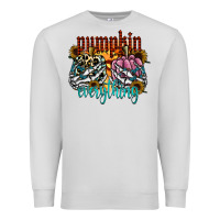 Dove Grey Pumpkin Everything Premium Sweatshirt - CowhideDigitalArt