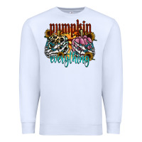 White Pumpkin Everything Premium Sweatshirt - CowhideDigitalArt