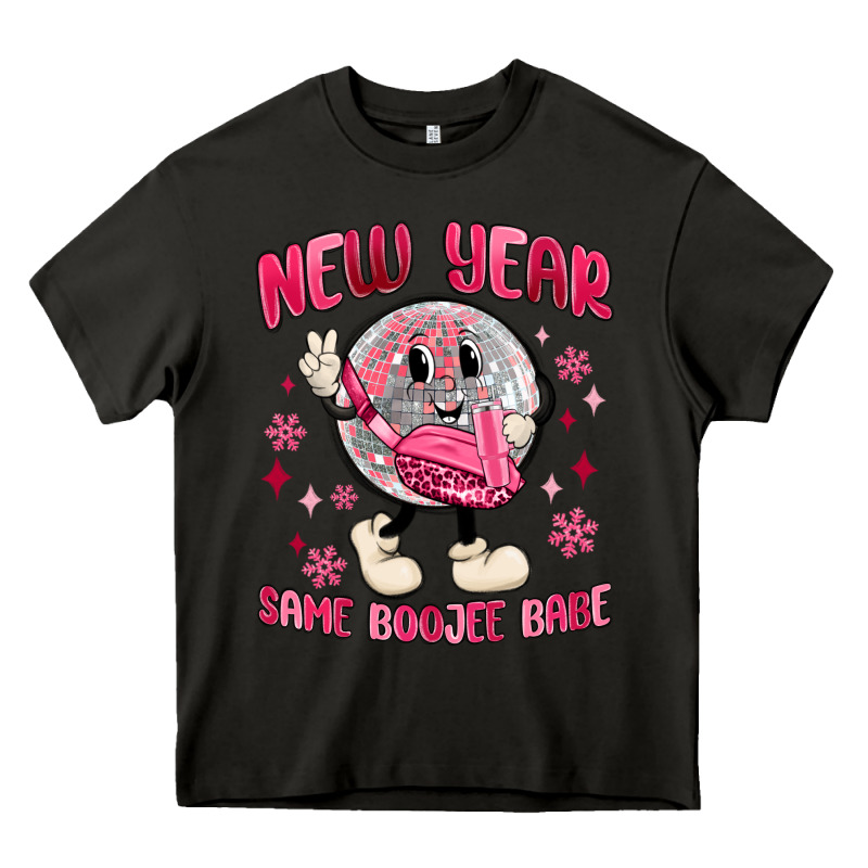 New Year Same Boojee Babe Heavy Core Tee by MaliasSmallBusiness | Teevron