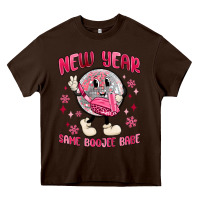 Chocolate Brown new year same boojee babe Heavy Core Tee - MaliasSmallBusiness