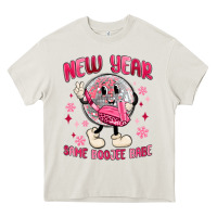 Cream new year same boojee babe Heavy Core Tee - MaliasSmallBusiness