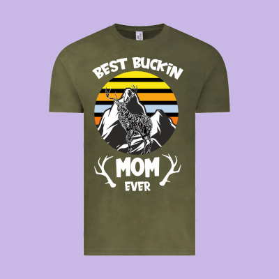 Best Buckin Mom Ever Vintage Tee Designed By Bettercallsaul