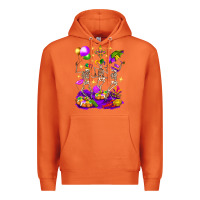 Carrot Mardi Gras Skeletons Premium Hoodie - BundleAndBundleShop