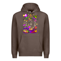 Coffee Mardi Gras Skeletons Premium Hoodie - BundleAndBundleShop